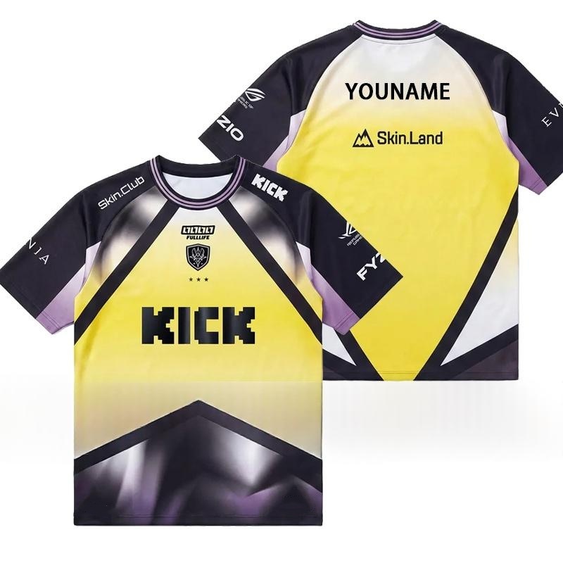 Esports Gaming Jersey Design - Gradient Tasarım 2026 Takım Vitality Erkek