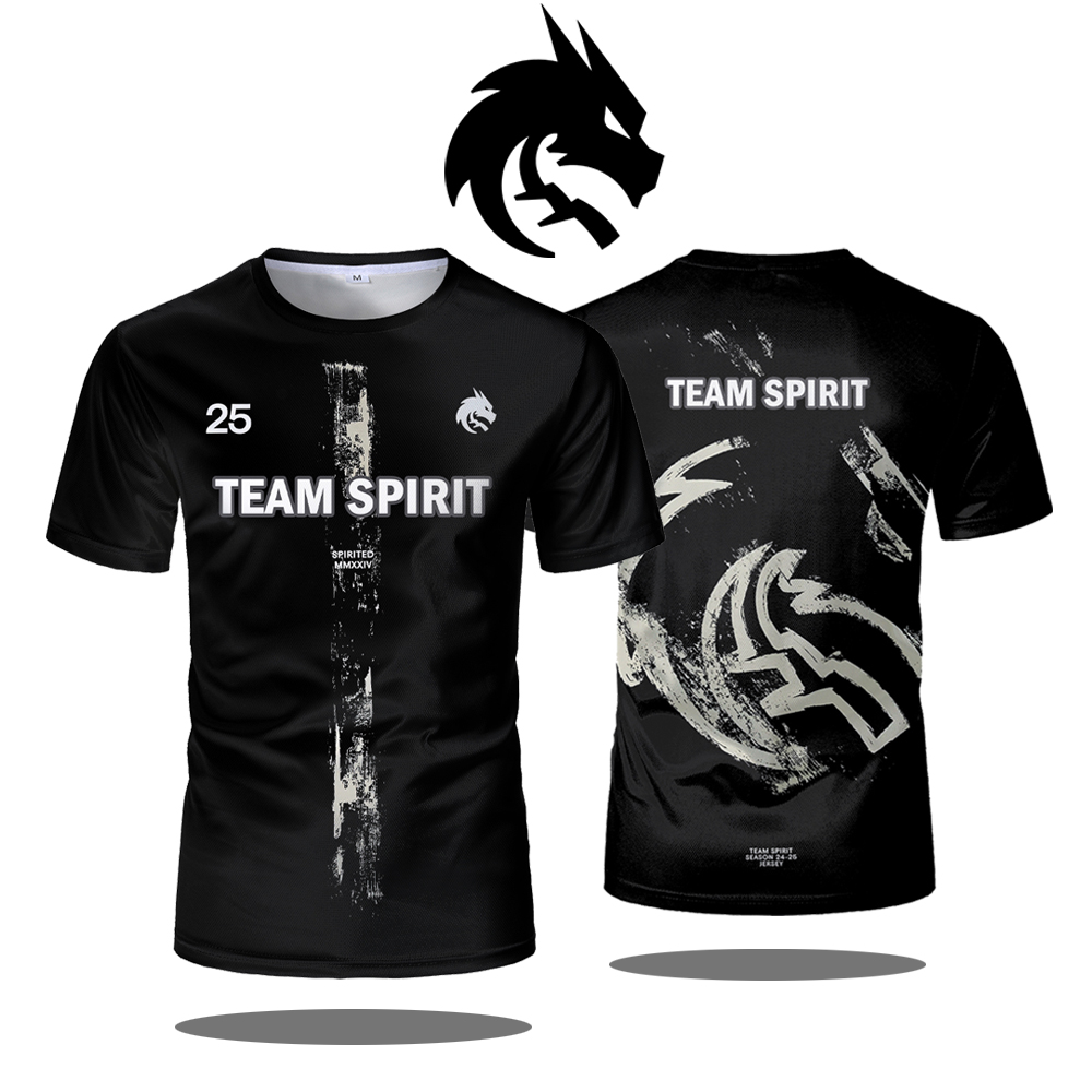 Esports Gaming T Shirt - Team Spirit 2025 Yeni Formalar CS2