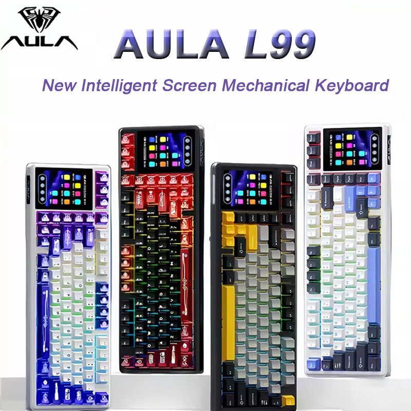 Esports Gaming Uk - AULA L99 Akıllı Ekranlı Oyun Klavyesi